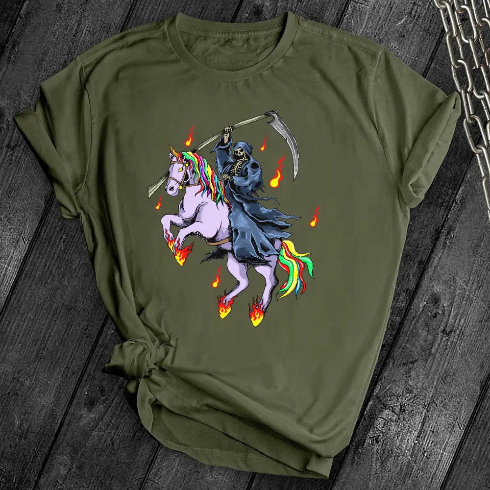 Grim Reaper Unicorn Tee