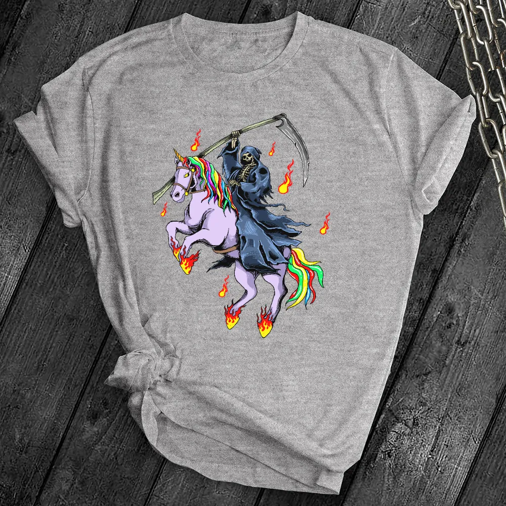 Grim Reaper Unicorn Tee