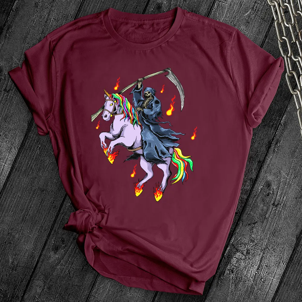 Grim Reaper Unicorn Tee
