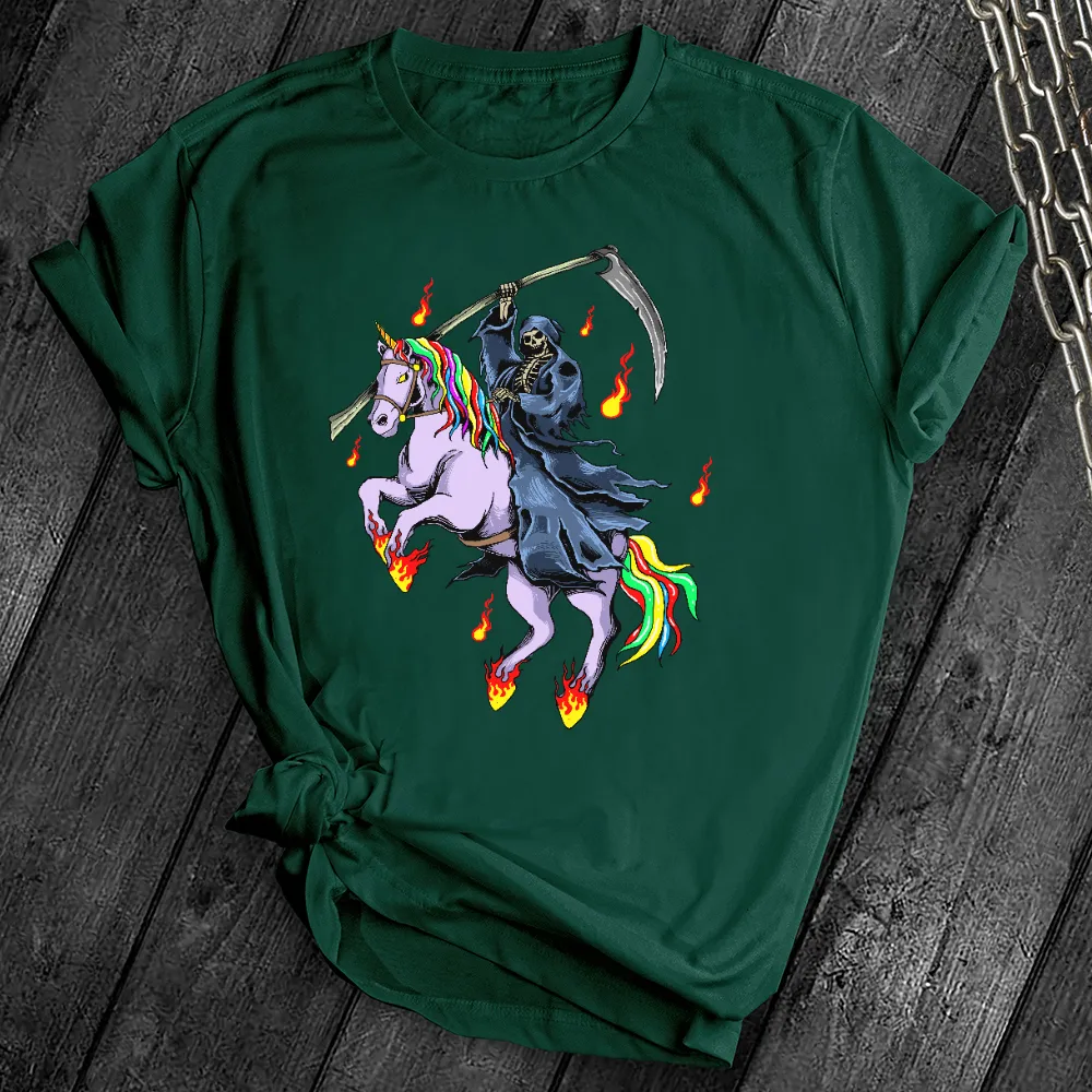 Grim Reaper Unicorn Tee