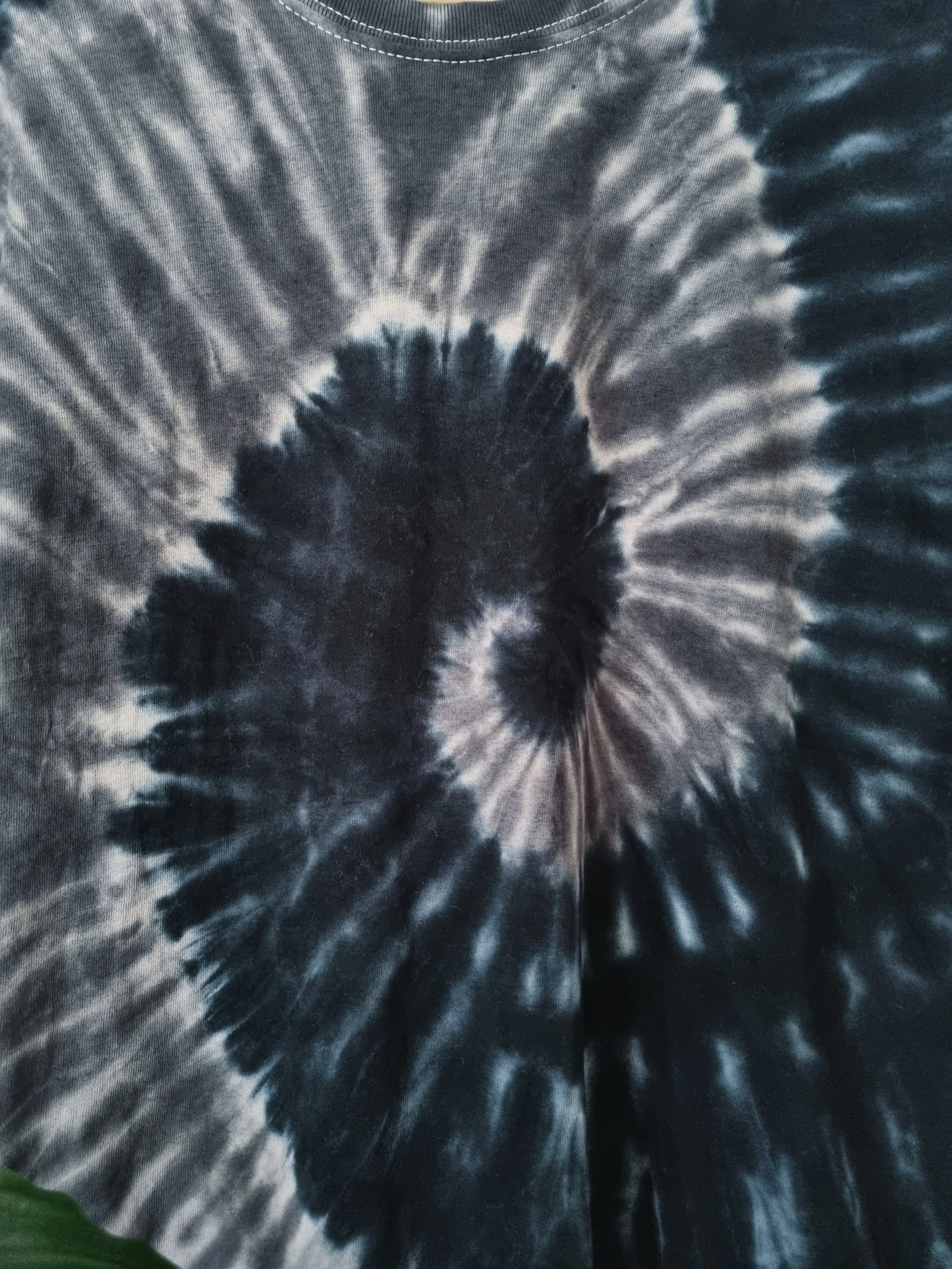 Hand Designed Black Gray Tie-Dye Shirt