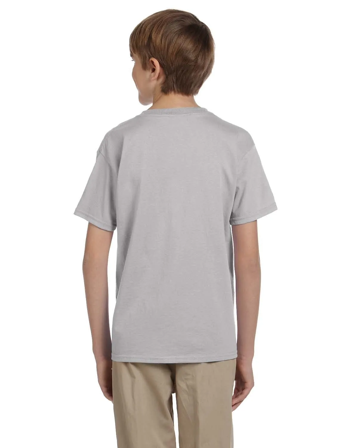 Hanes Youth Heavyweight 50/50 T-Shirts | Light Steel