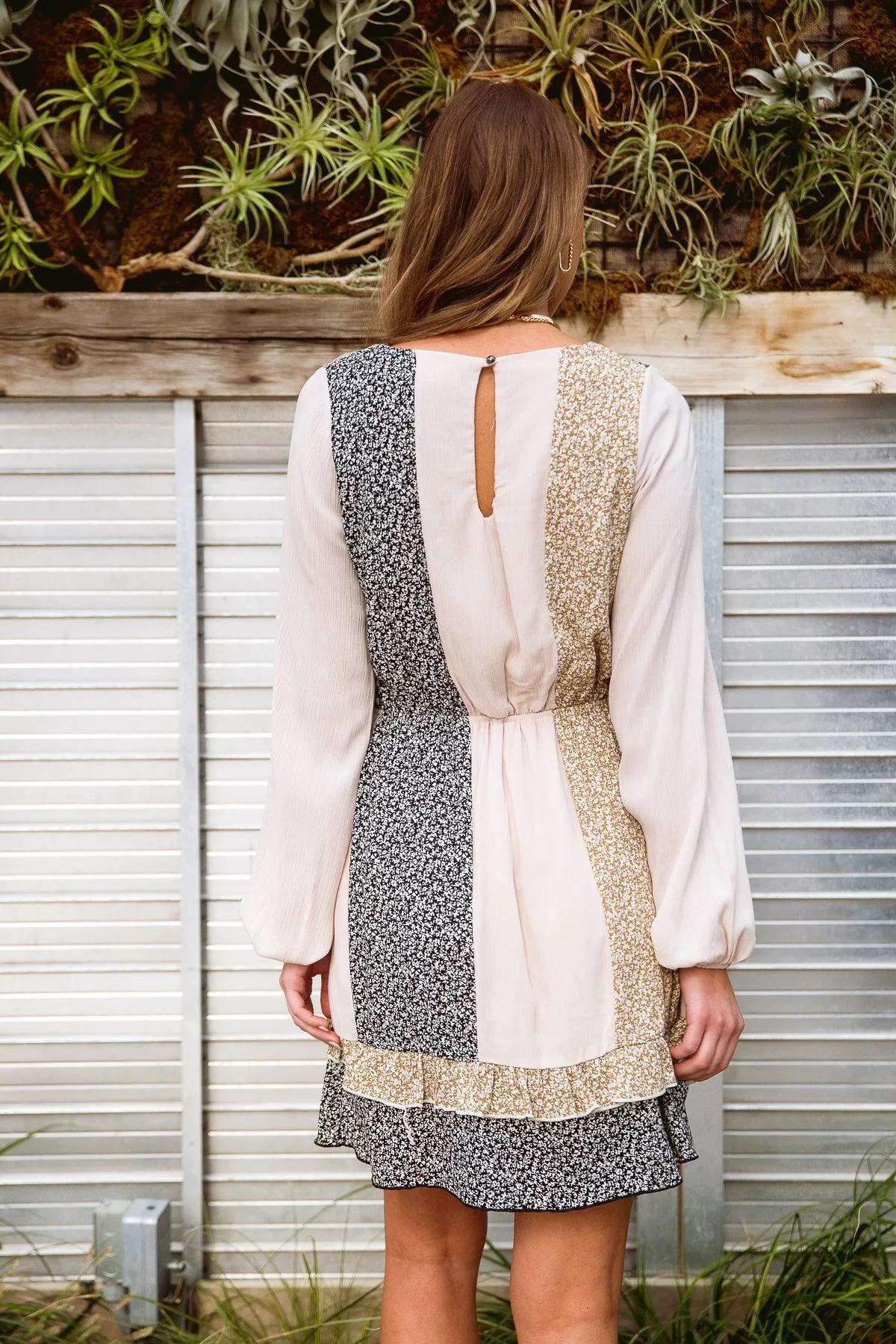 Hazel Blues® | Floral Cuts Dress