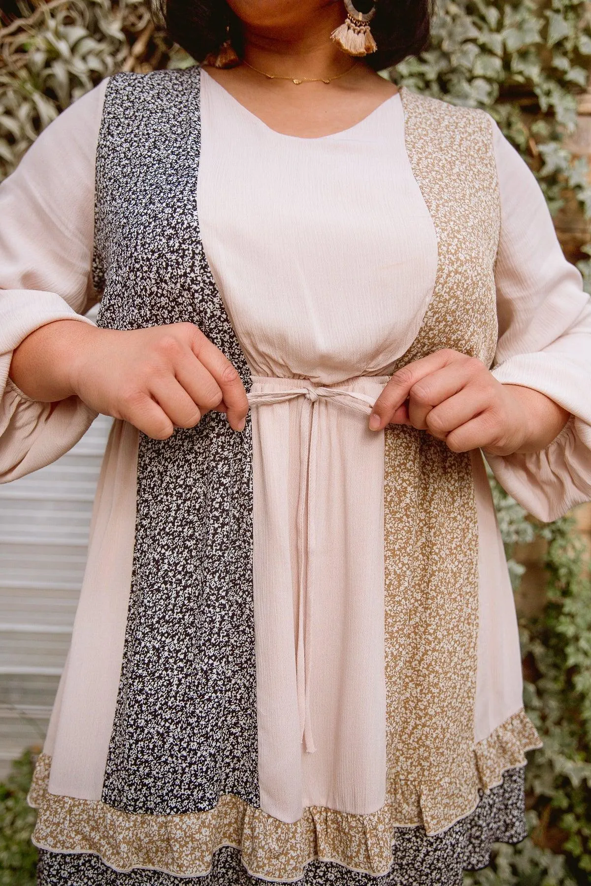 Hazel Blues® | Floral Cuts Dress