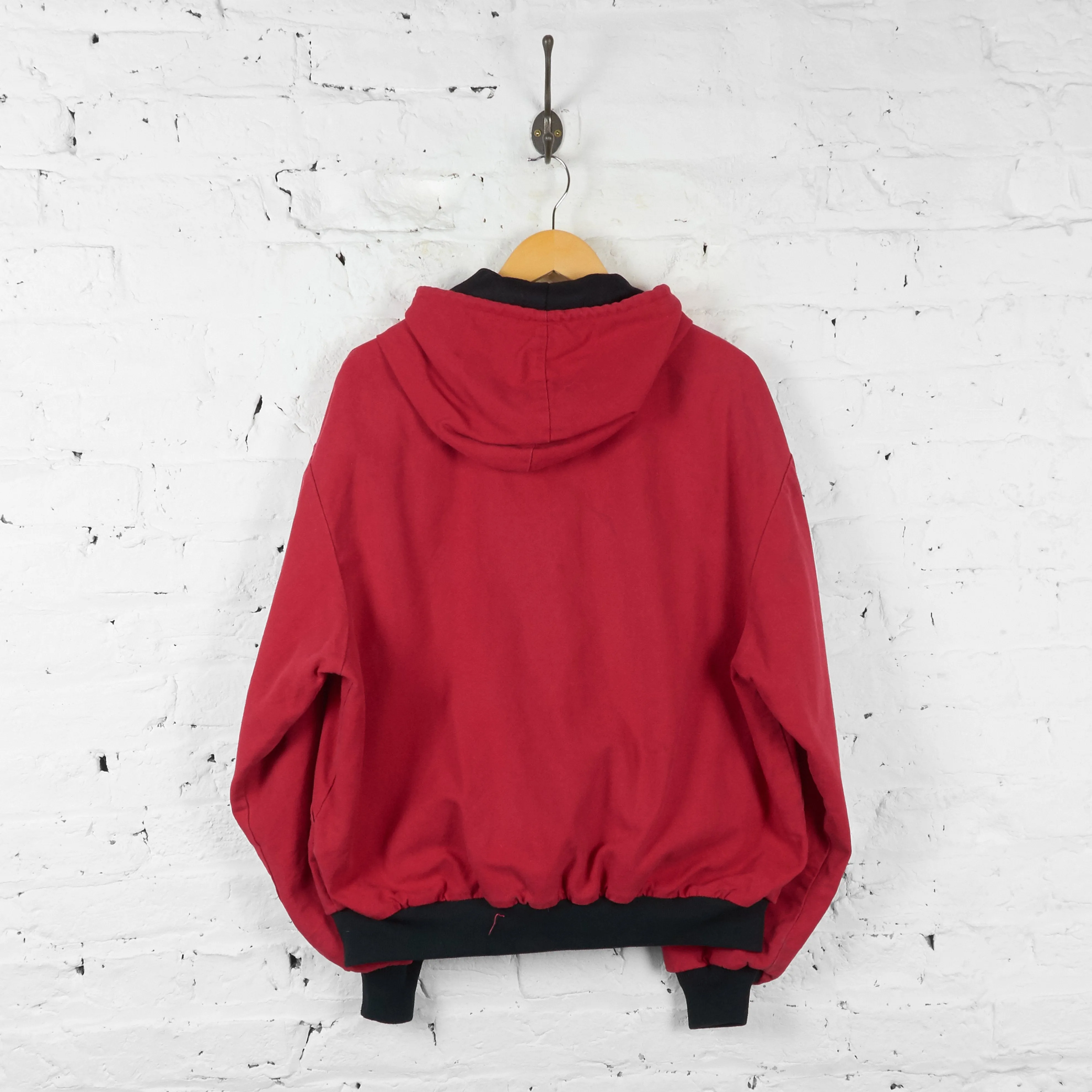 Hooded Work Jacket - Red - XL
