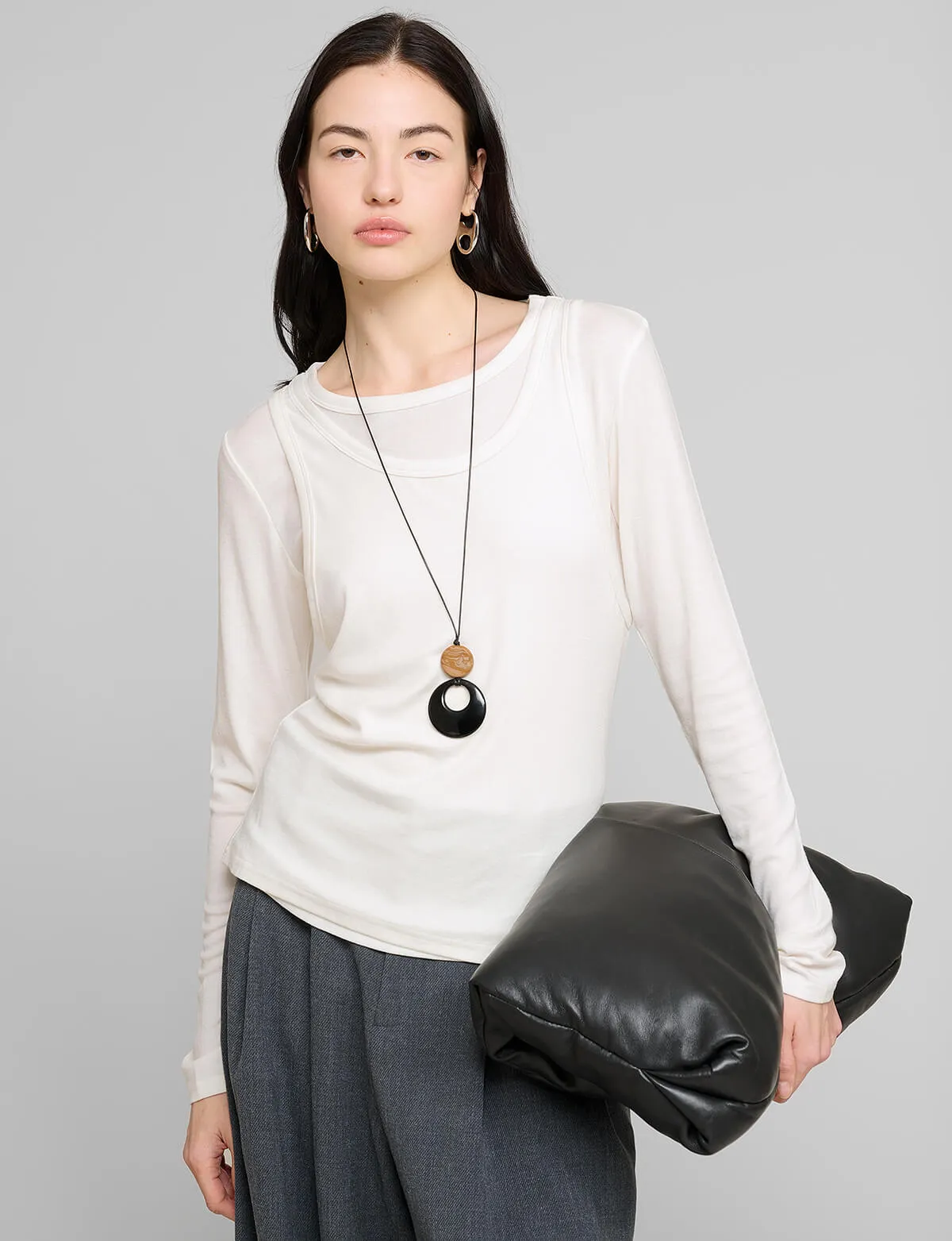 Ivory Double Layered Top
