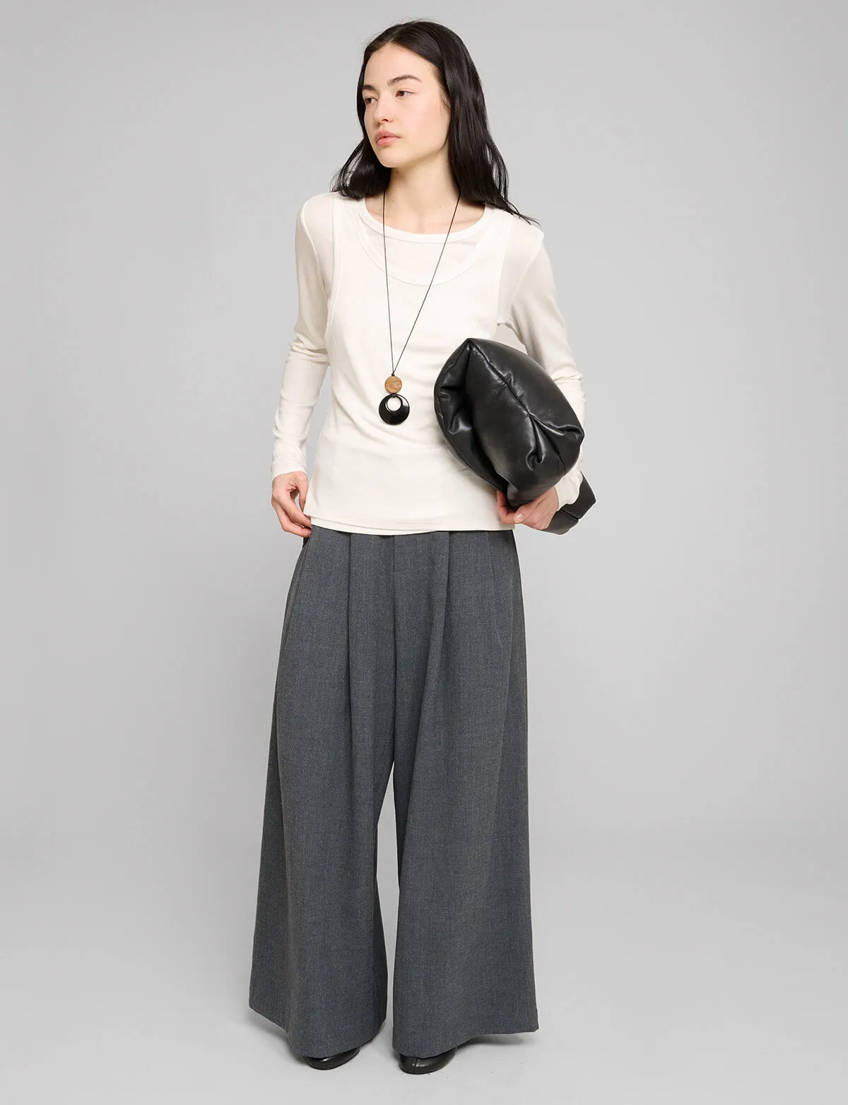 Ivory Double Layered Top