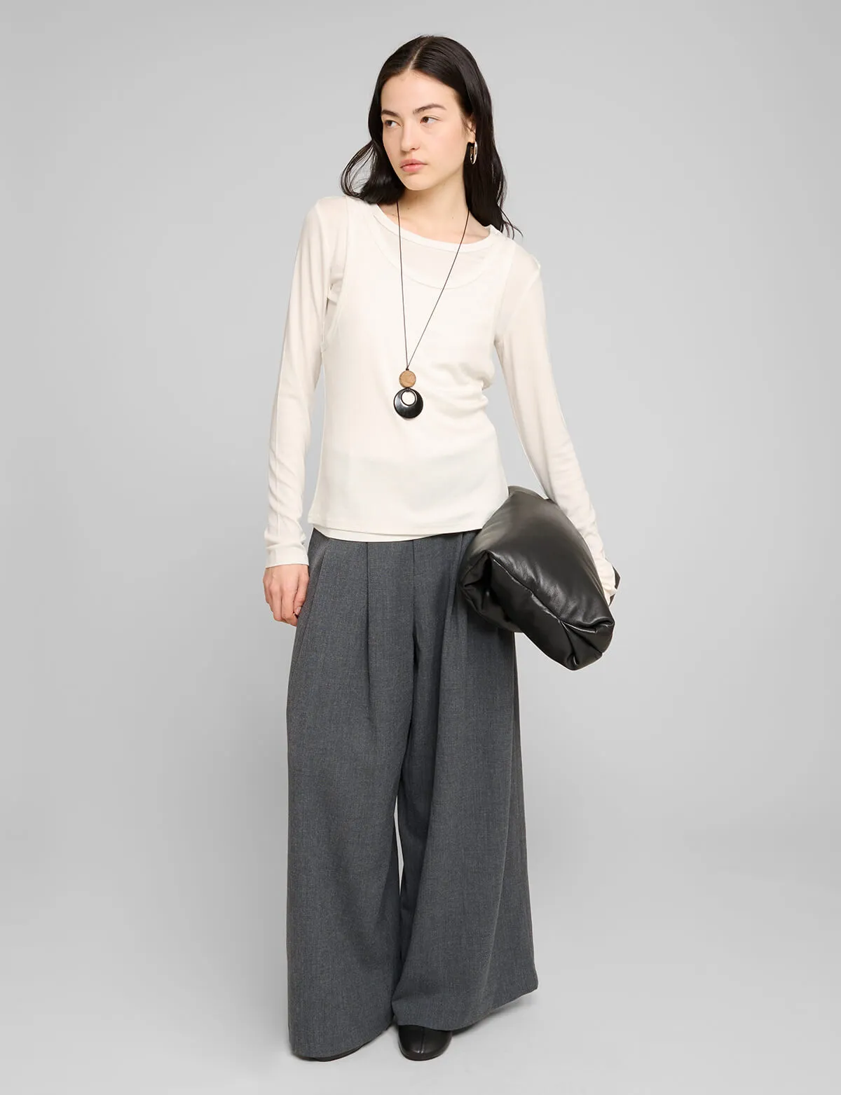 Ivory Double Layered Top