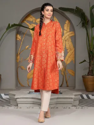 Jacquard Shirt-Embroidered (Unstitched) | Lime Light Women Eid Collection 2023