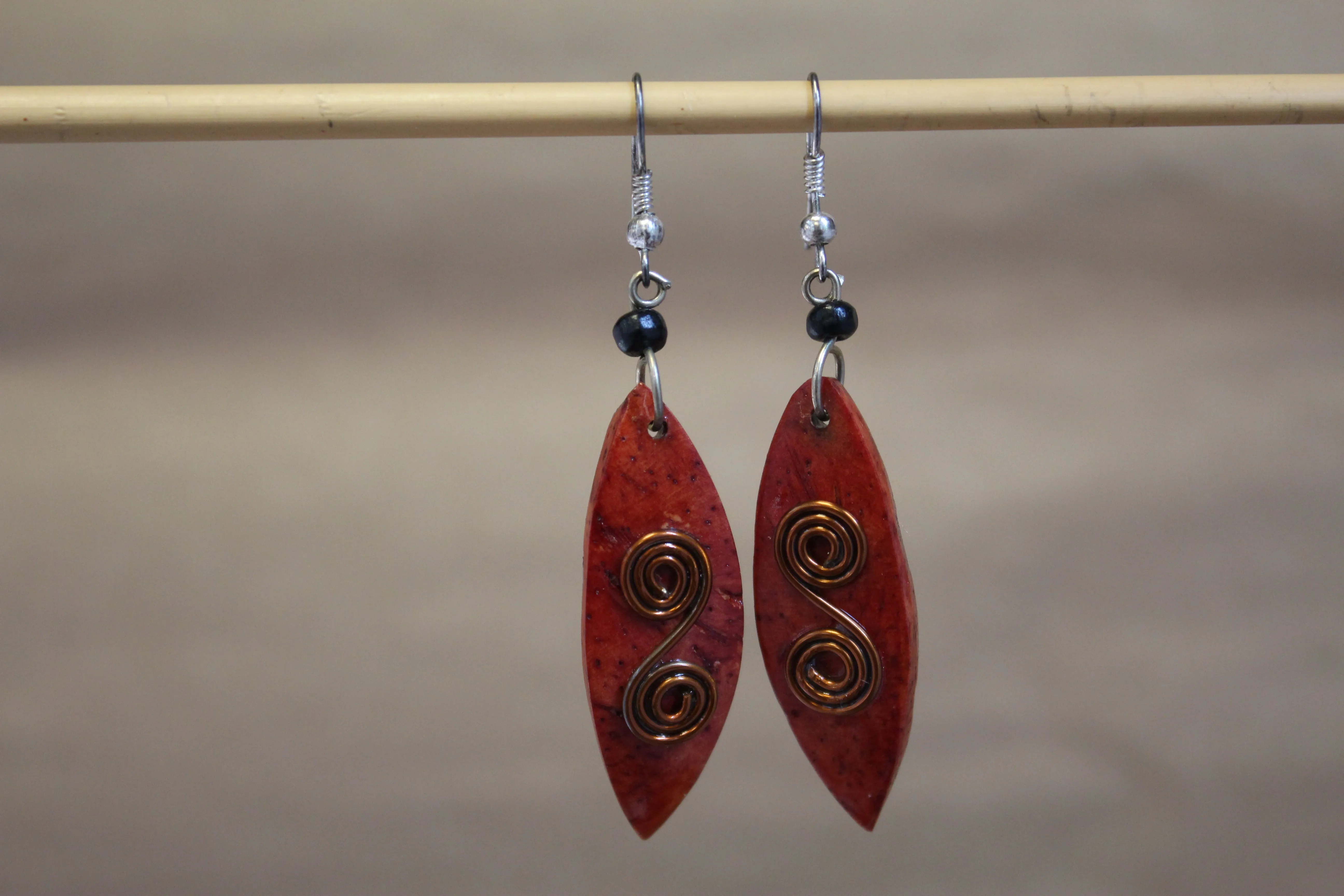 Jaraguá Aztec Coil Earrings