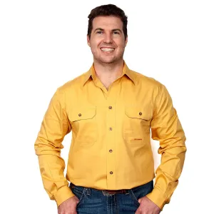 JCA Evans Mens Workshirt Mustard
