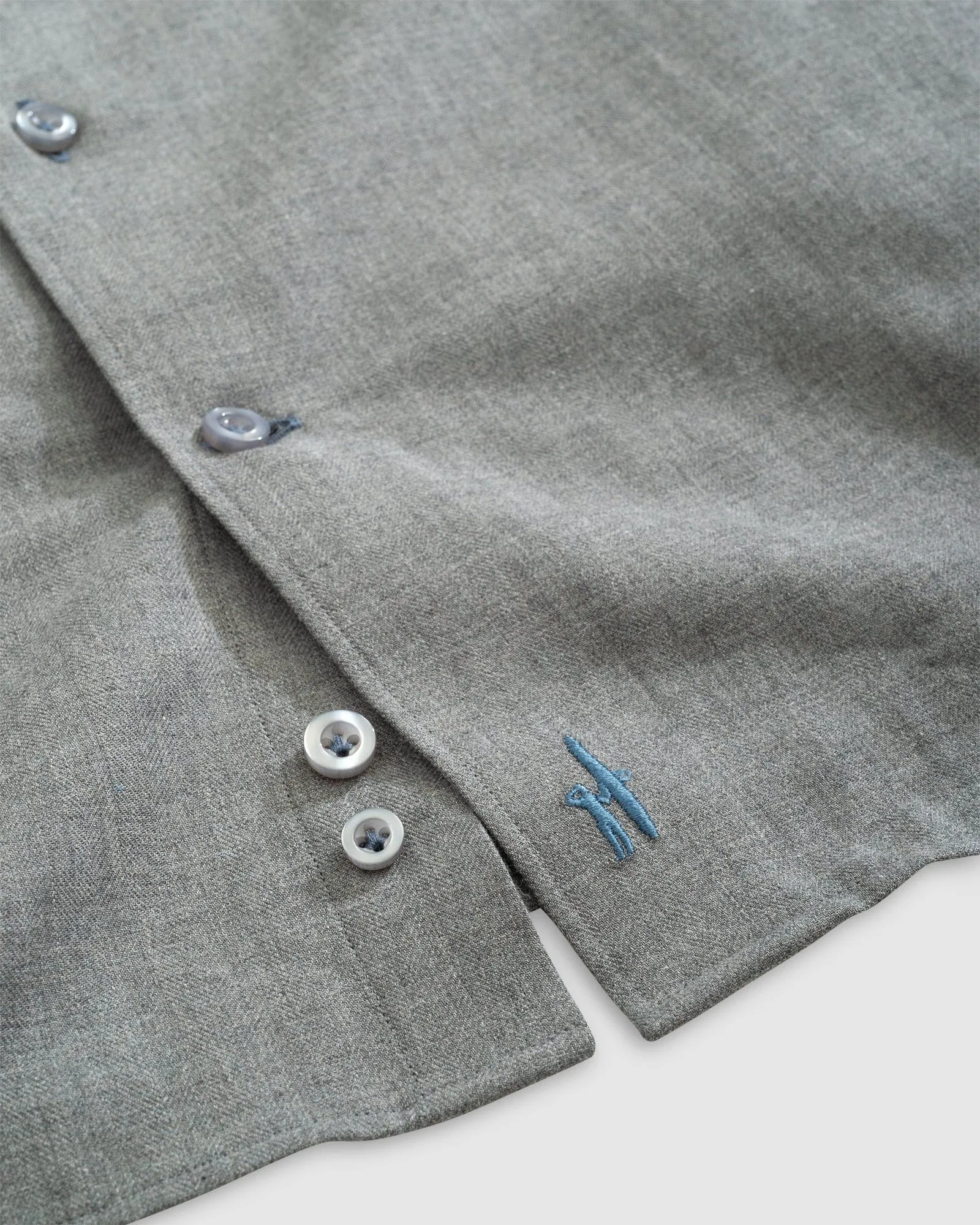 Johnnie O - Top Shelf Button Up Shirt - Crenshaw - Light Gray - Wake