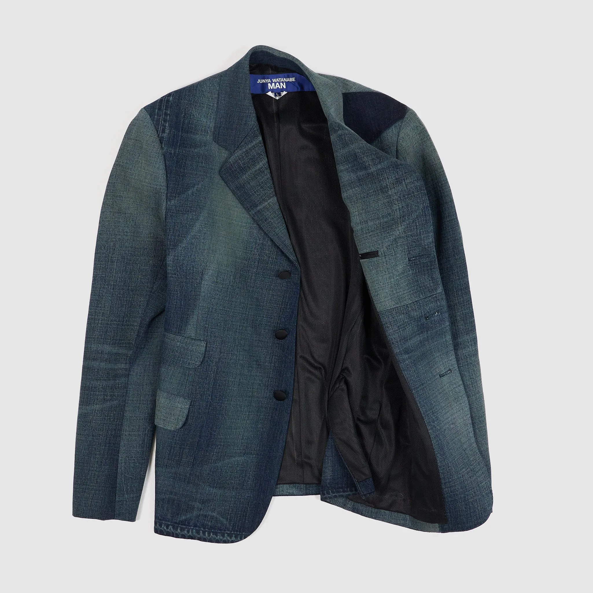 Junya Watanabe Man Patchwork Denim Blazer