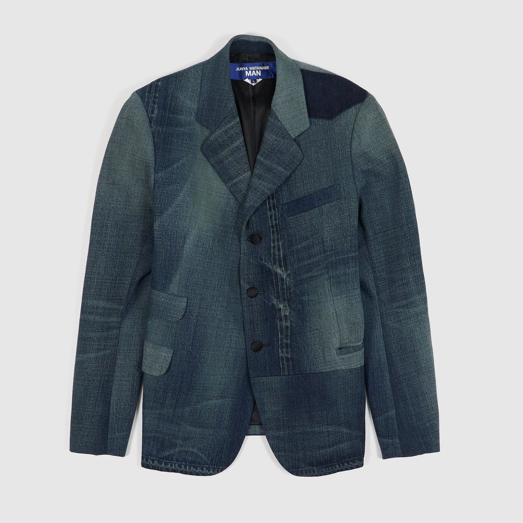 Junya Watanabe Man Patchwork Denim Blazer