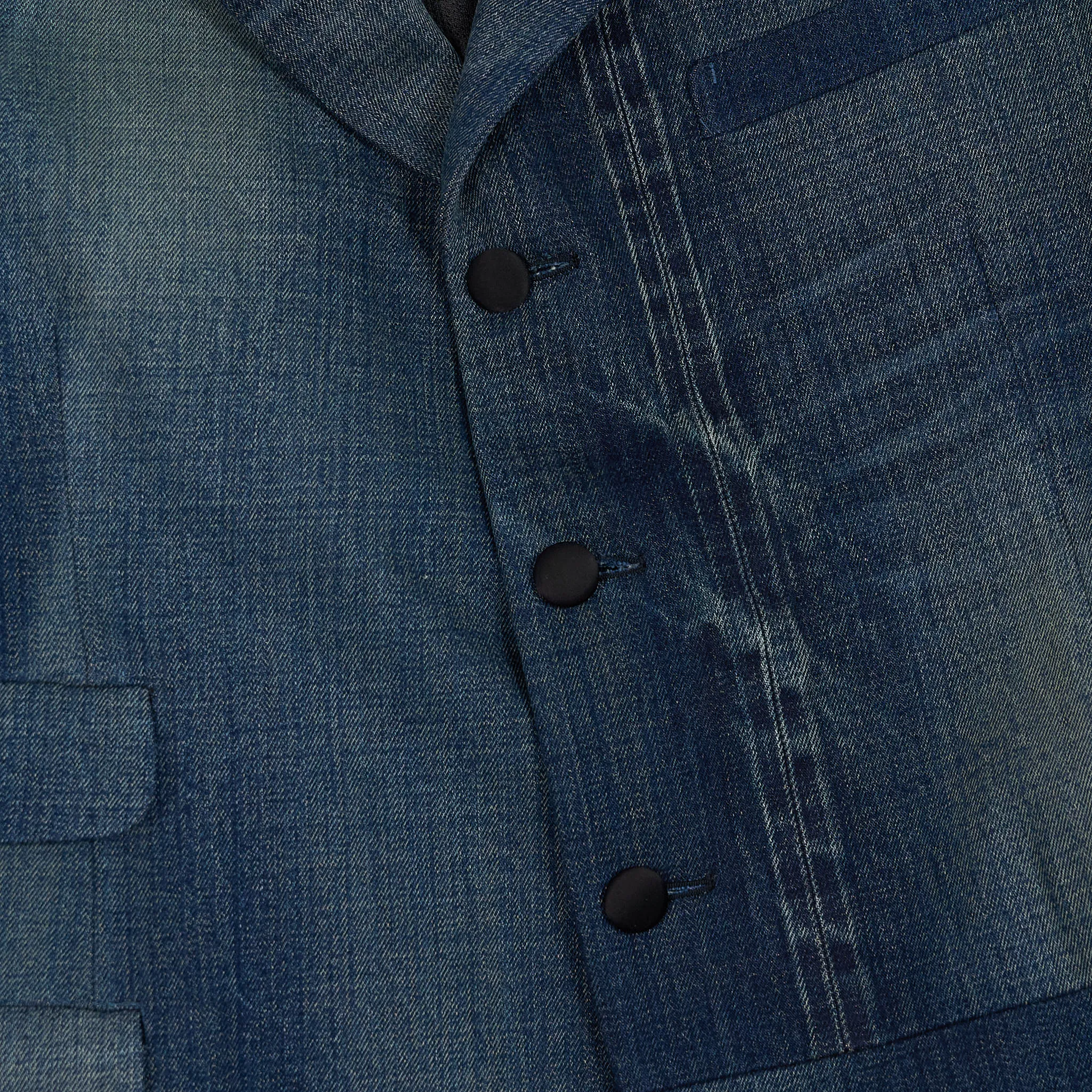 Junya Watanabe Man Patchwork Denim Blazer