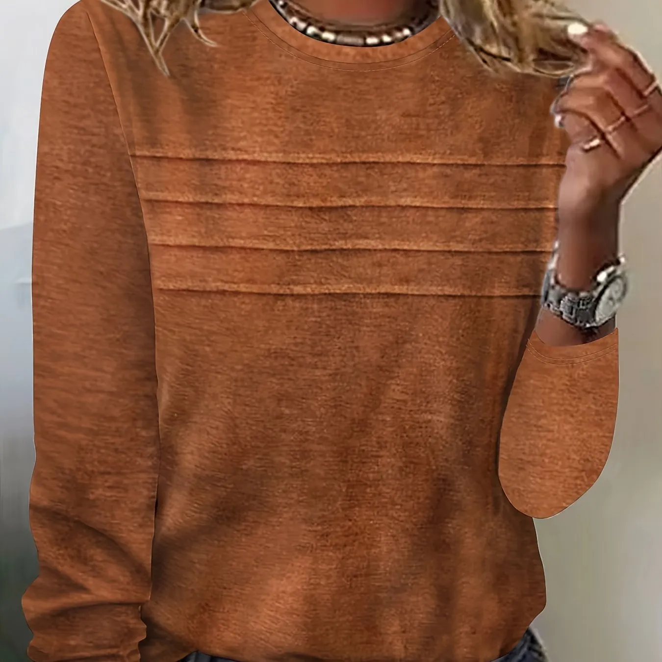 Kerensa | Casual Round Neck Pullover