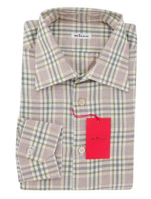 Kiton Light Brown Shirt - Slim