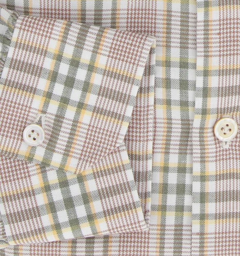 Kiton Light Brown Shirt - Slim