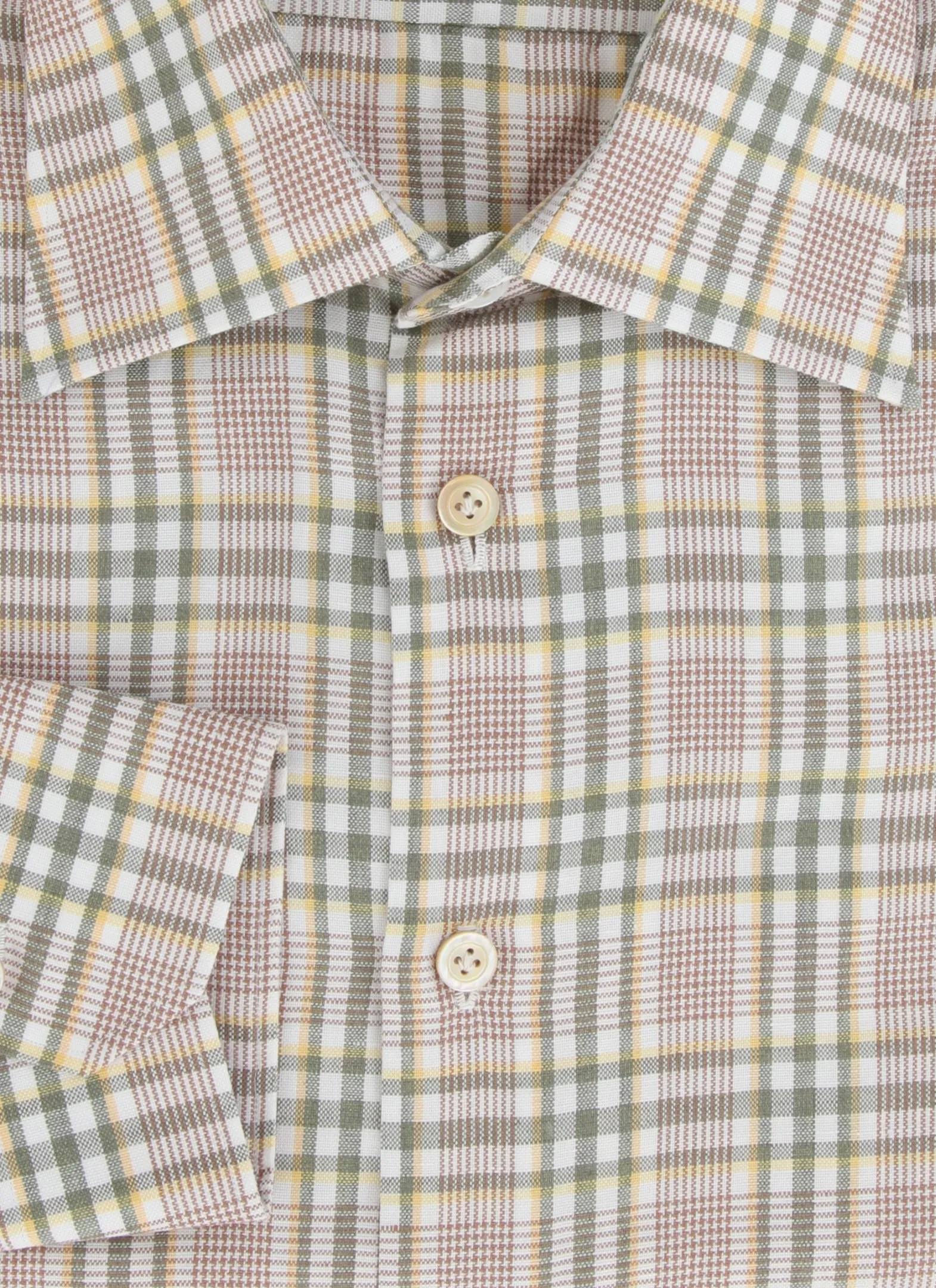 Kiton Light Brown Shirt - Slim