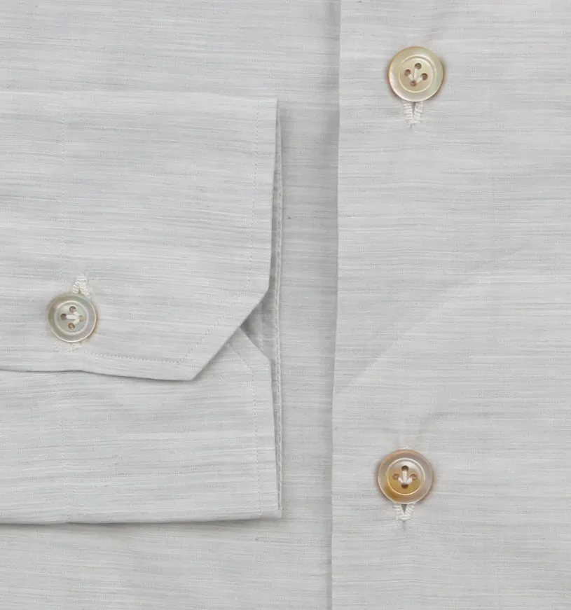 Kiton Light Gray Shirt - Slim