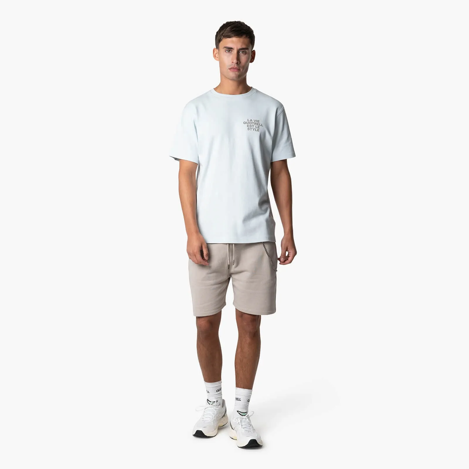 LA VIE T-SHIRT | LIGHT BLUE/GREY