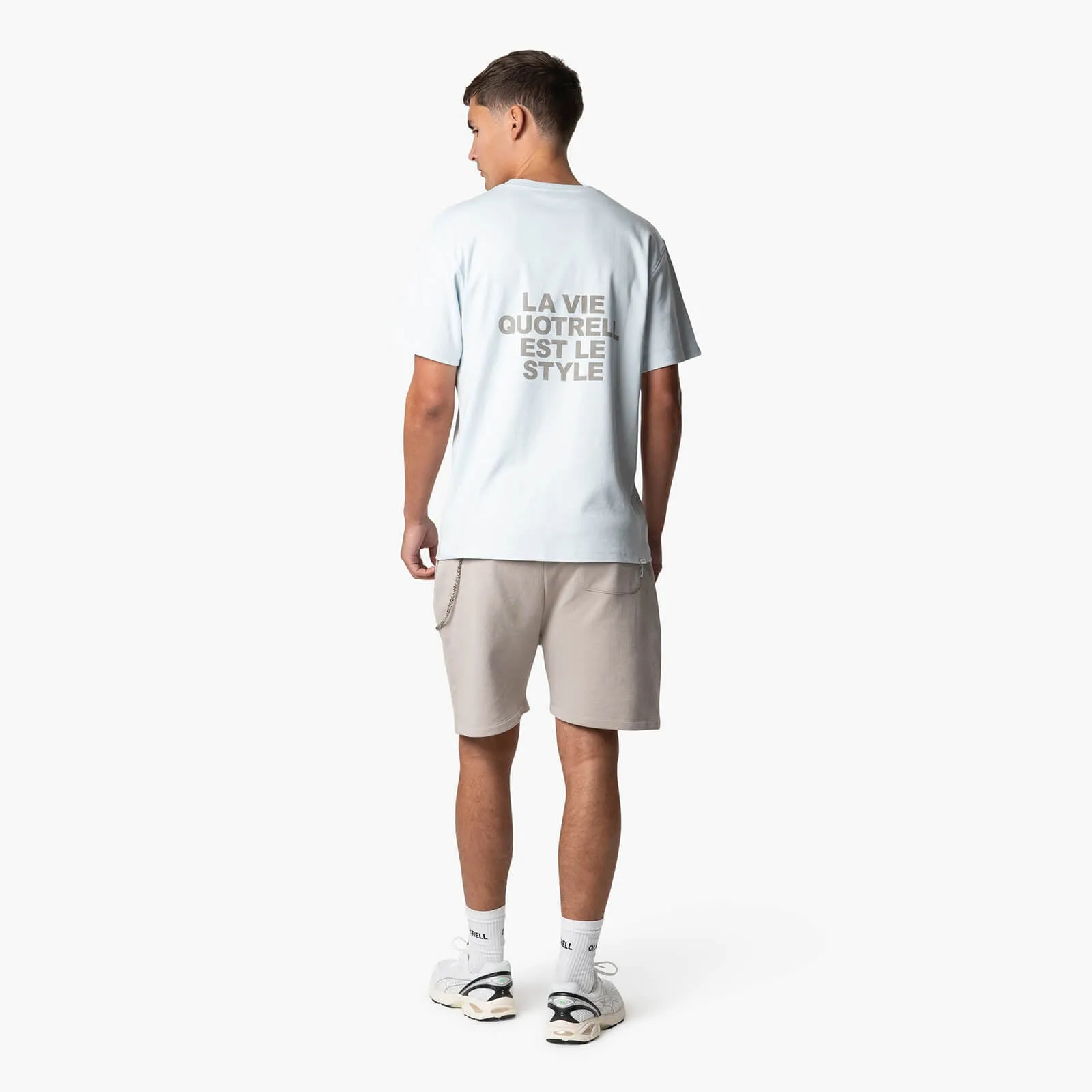 LA VIE T-SHIRT | LIGHT BLUE/GREY