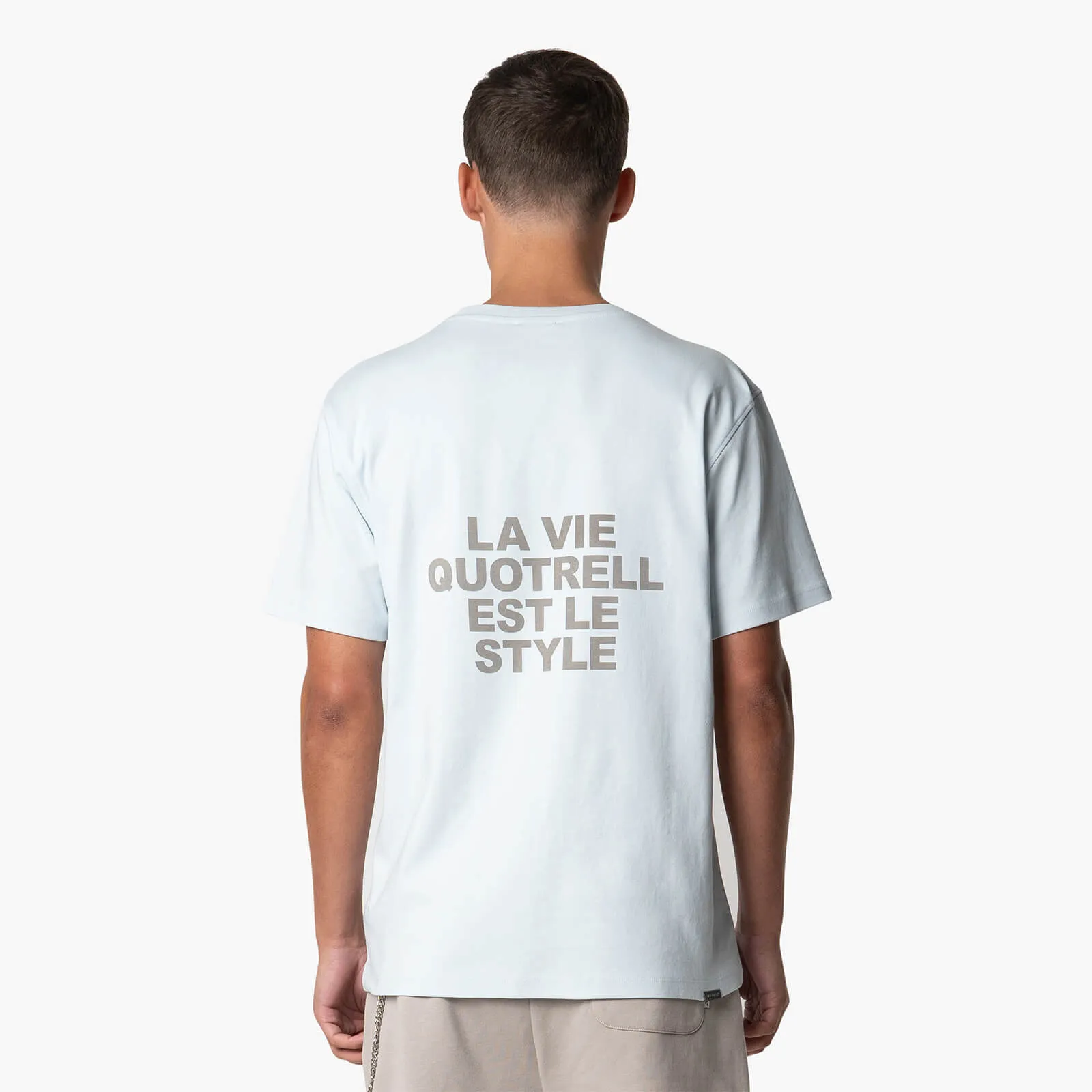 LA VIE T-SHIRT | LIGHT BLUE/GREY
