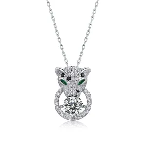 Leopard Head Diamonds Punk Necklace