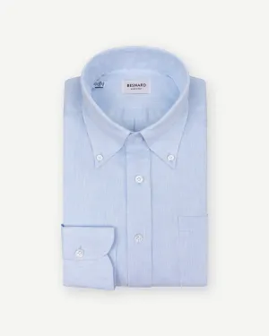 Light Blue Linen Button Down Shirt