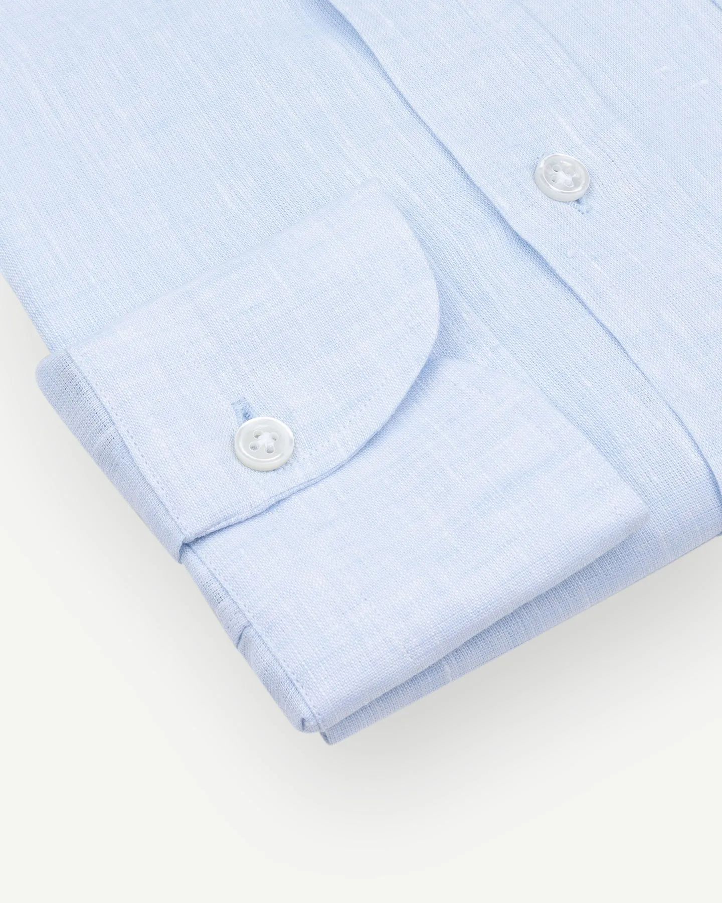 Light Blue Linen Button Down Shirt