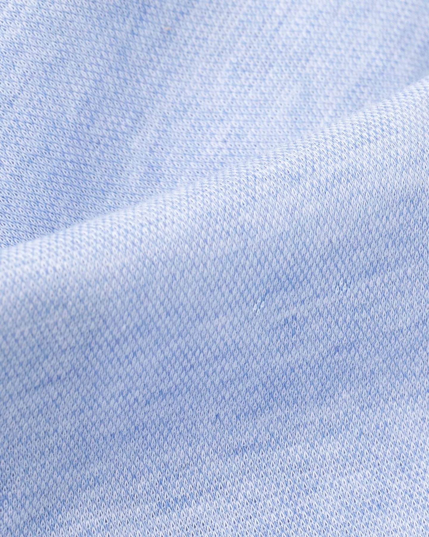 Light Blue Piqué Spread Collar Shirt