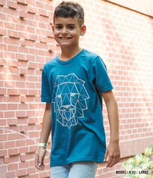Lion & Lamb Youth Tee – Heather Teal