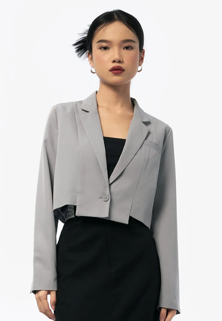Long Sleeve Crop Blazer