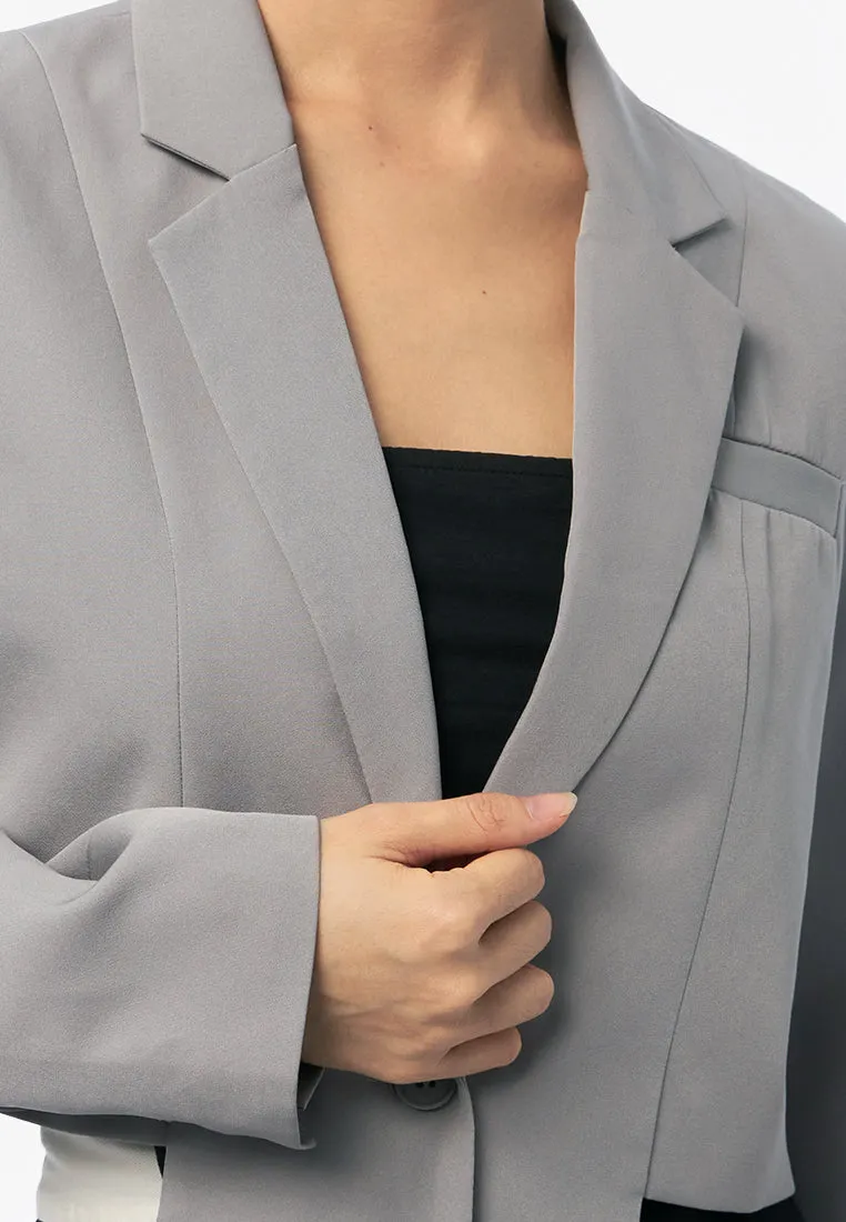 Long Sleeve Crop Blazer
