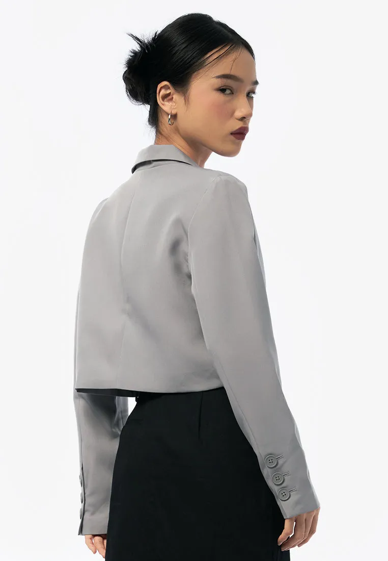Long Sleeve Crop Blazer
