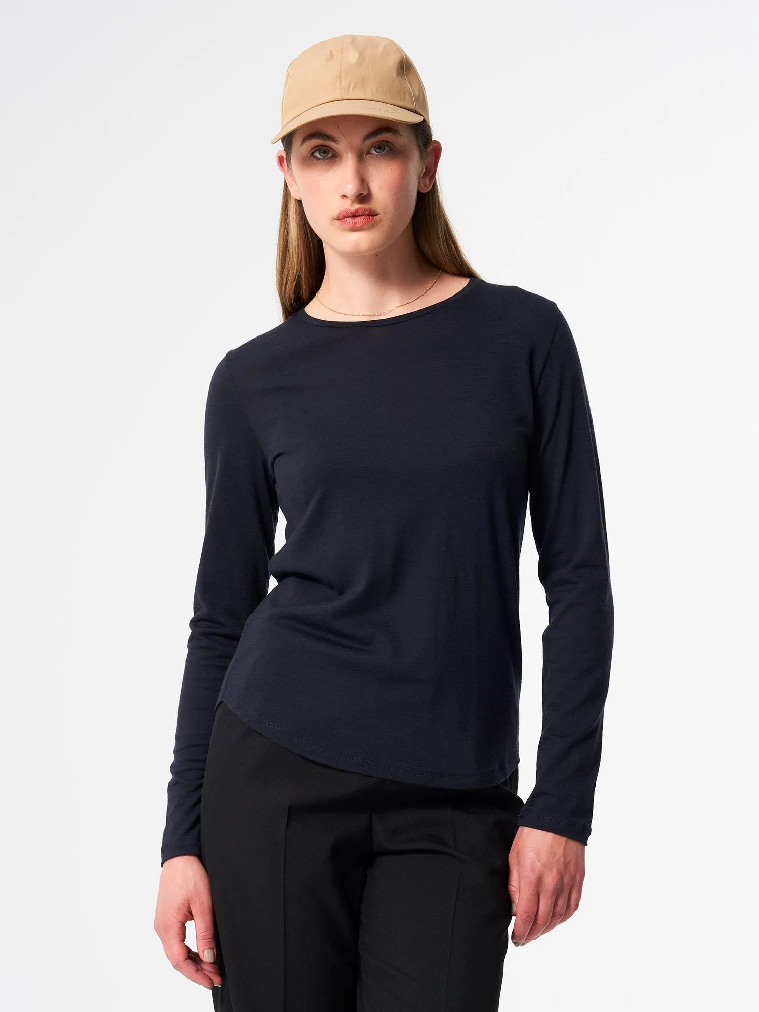 Longsleeve Merino - Sheep Navy (Female)