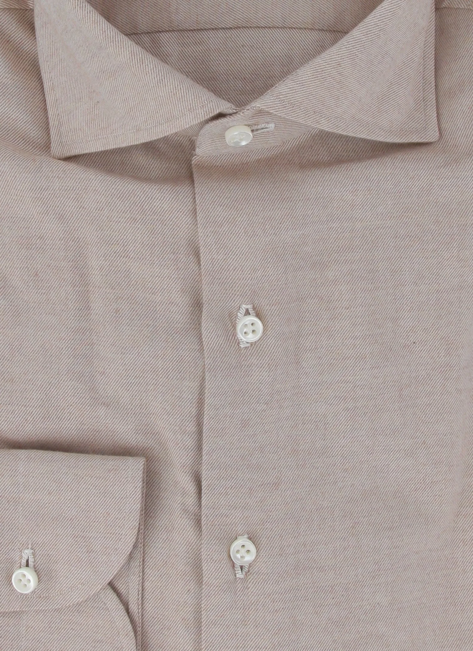 Luigi Borrelli Light Brown Shirt - Slim