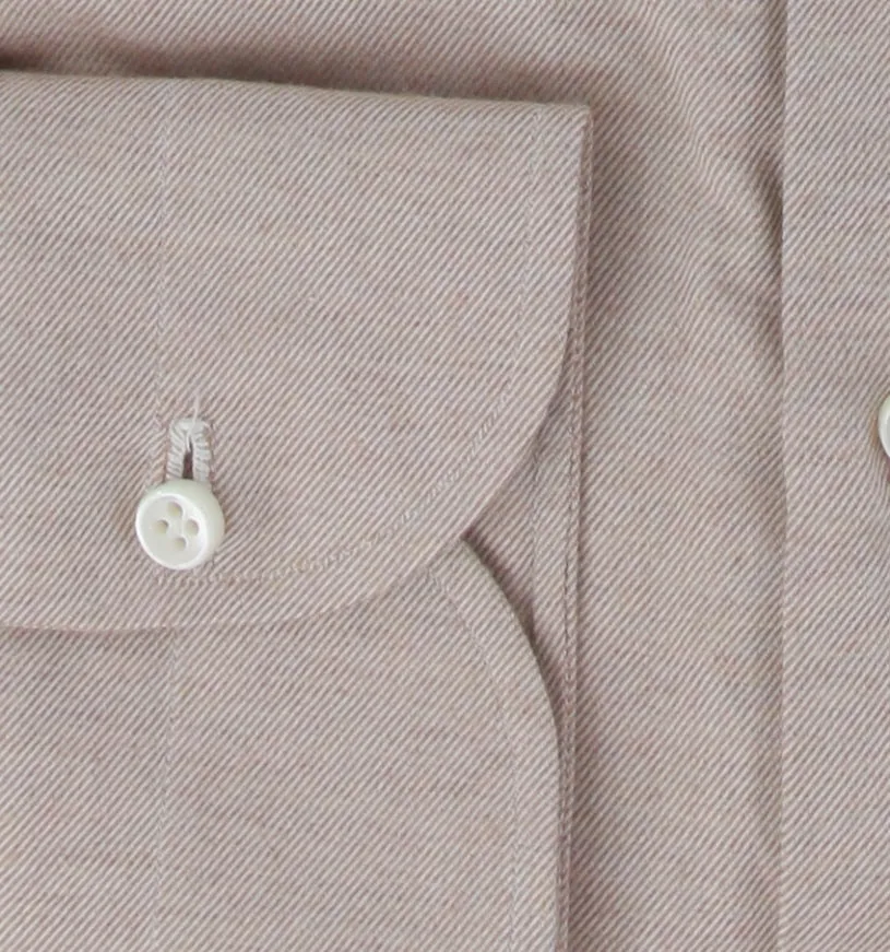 Luigi Borrelli Light Brown Shirt - Slim