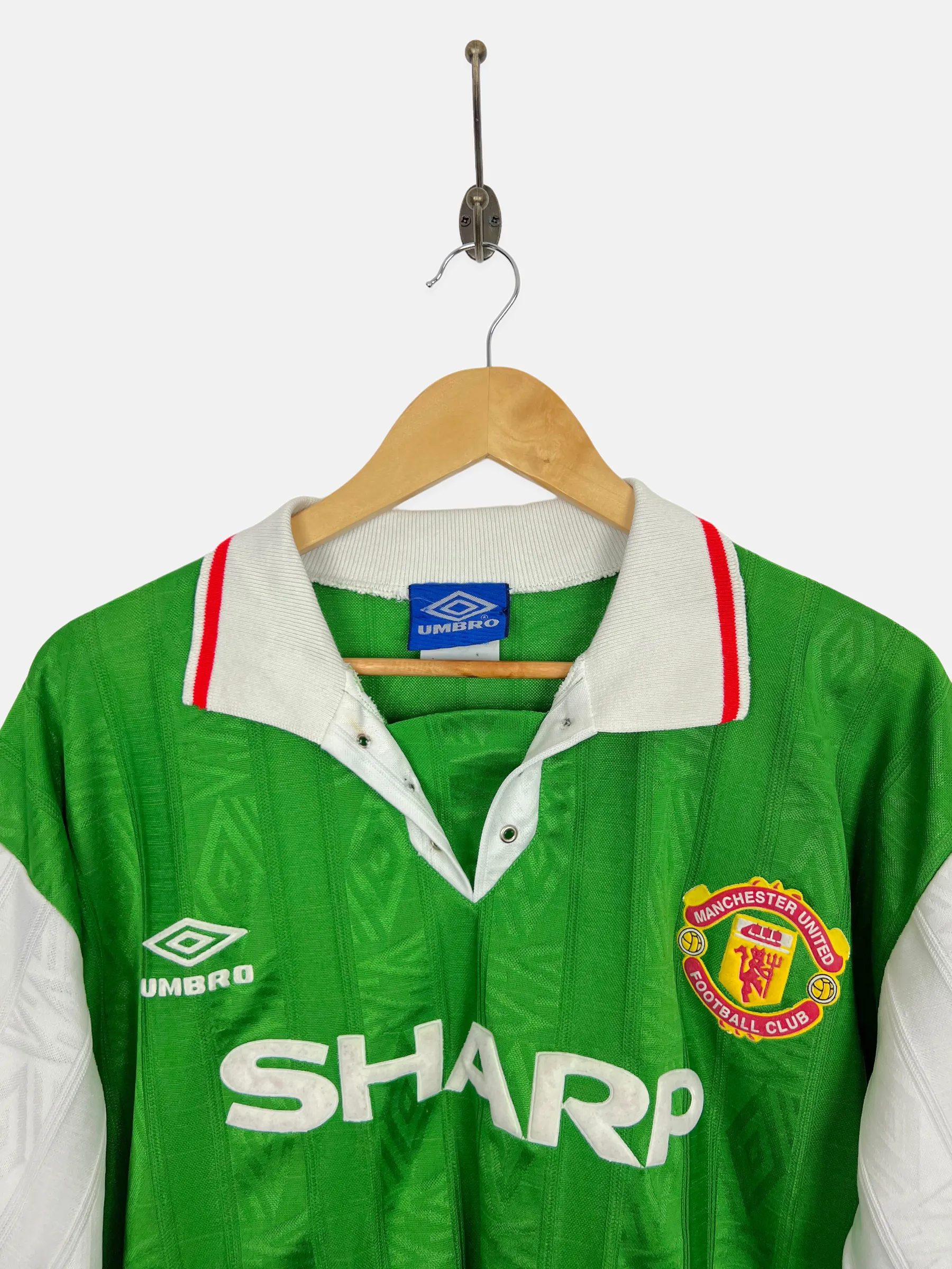 Manchester United Umbro 92/93 Vintage Football Jersey Size S-M