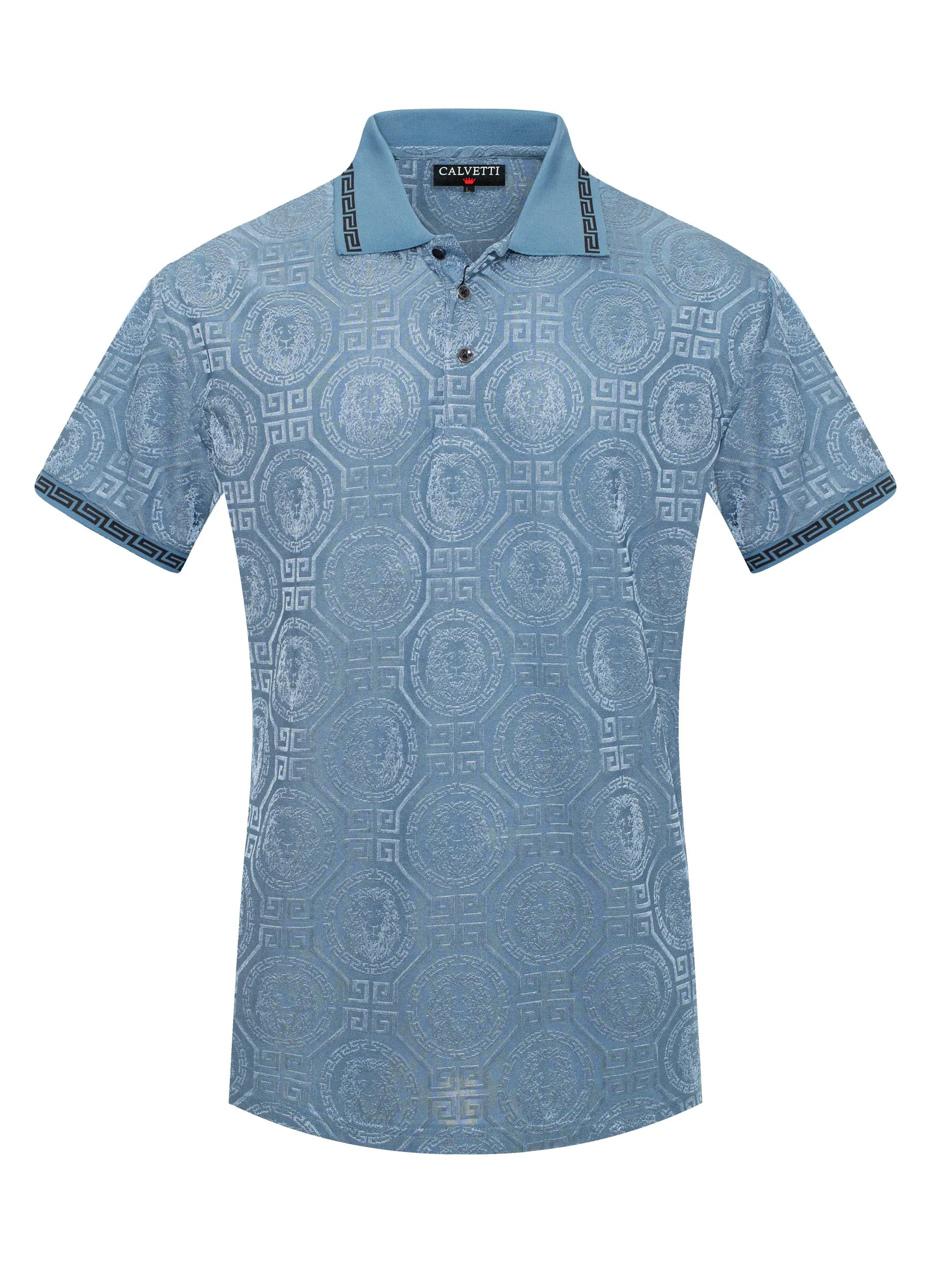 MEN'S COTTON/POLY FANCY POLO SHIRTS-CS200-212