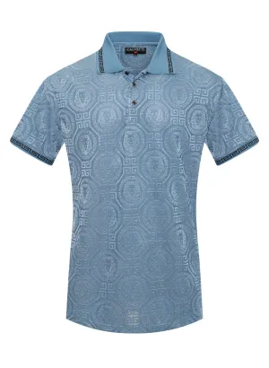 MEN'S COTTON/POLY FANCY POLO SHIRTS-CS200-212
