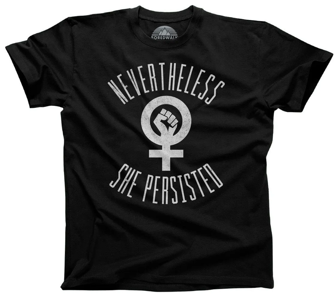 Men's Nevertheless She Persisted T-Shirt Elizabeth Warren