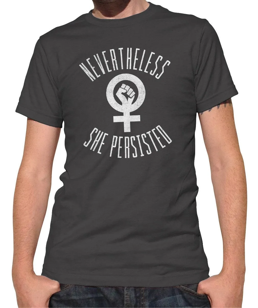 Men's Nevertheless She Persisted T-Shirt Elizabeth Warren