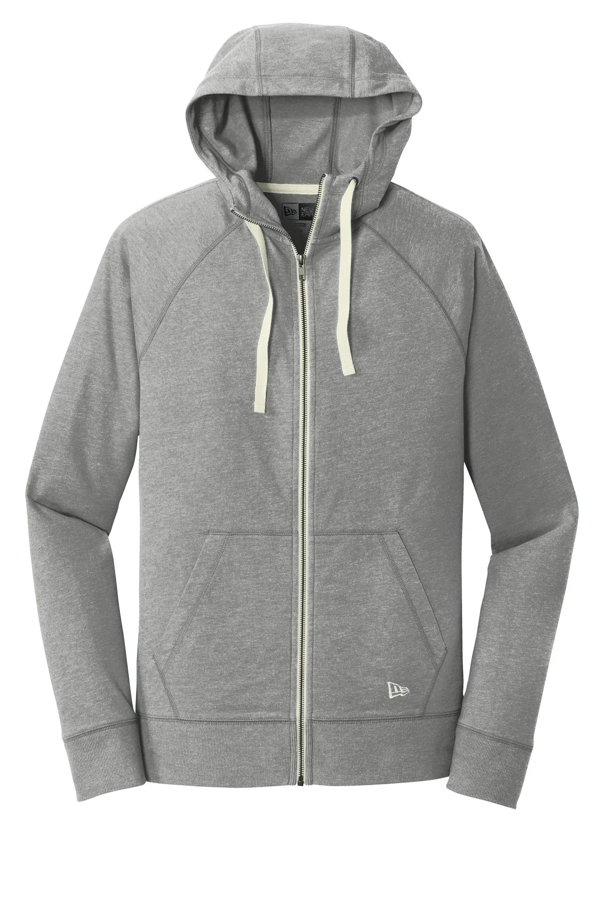 New Era  Sueded Cotton Blend Full-Zip Hoodie. NEA122 Shadow Grey Heather