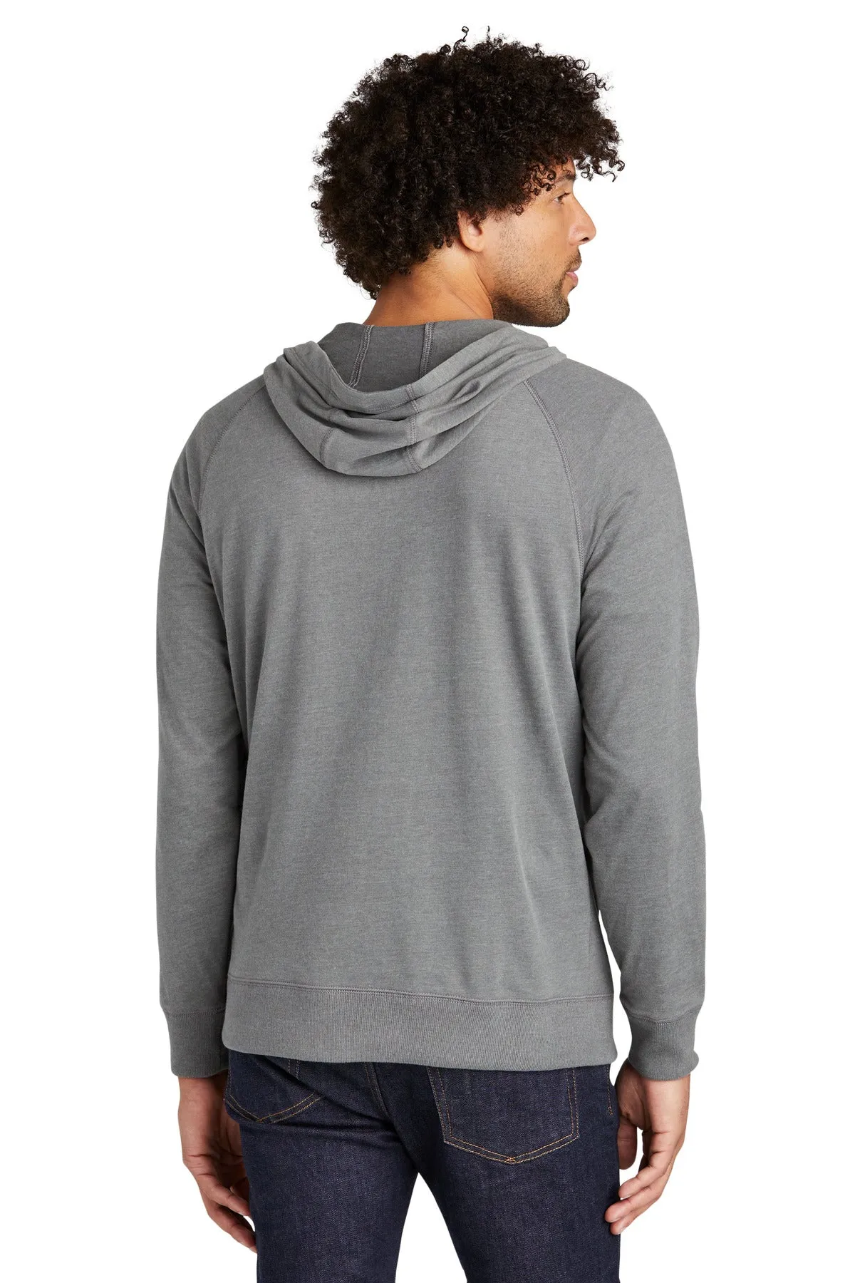 New Era  Sueded Cotton Blend Full-Zip Hoodie. NEA122 Shadow Grey Heather