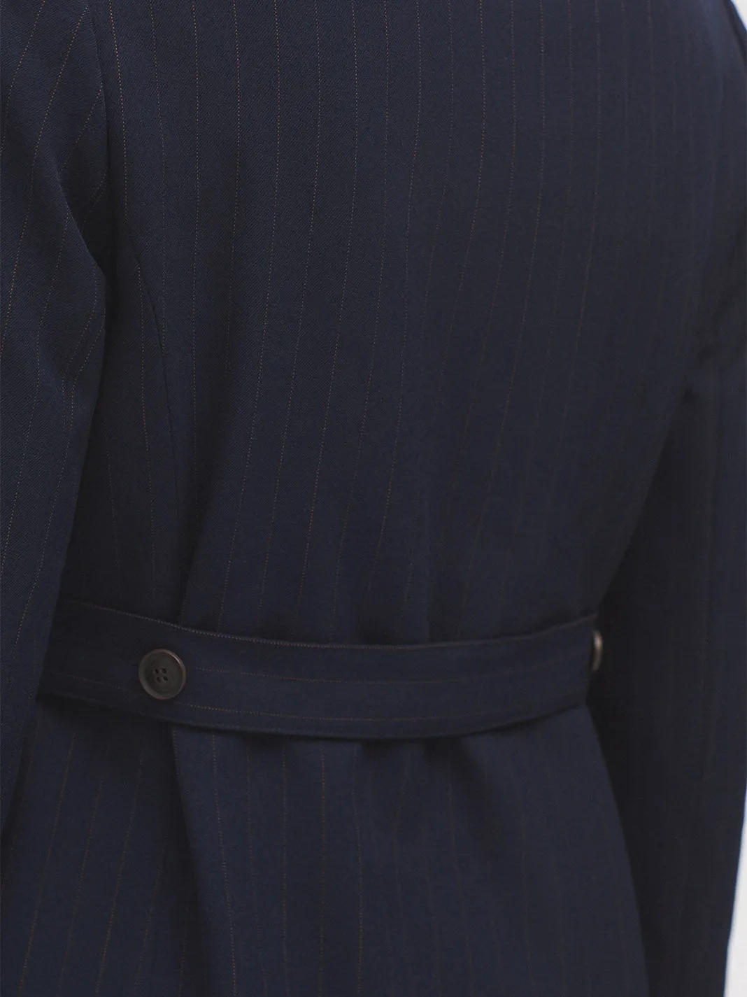 Nice Things Pinstripe Blazer - Navy