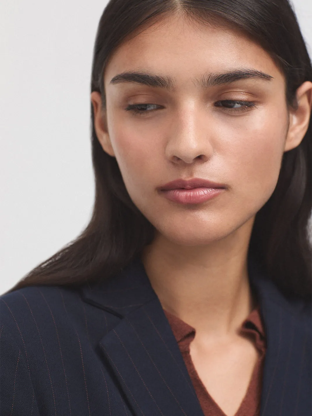 Nice Things Pinstripe Blazer - Navy