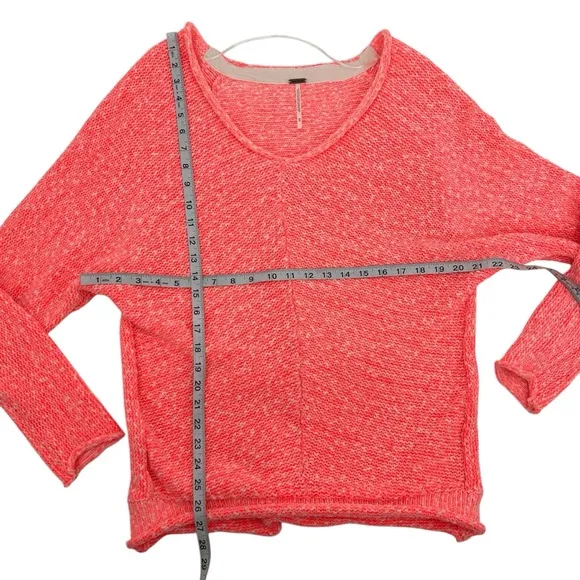 NWOT Free People bright lights hot pink oversized sweater size medium