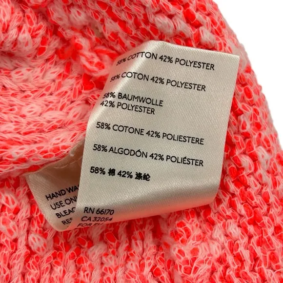 NWOT Free People bright lights hot pink oversized sweater size medium