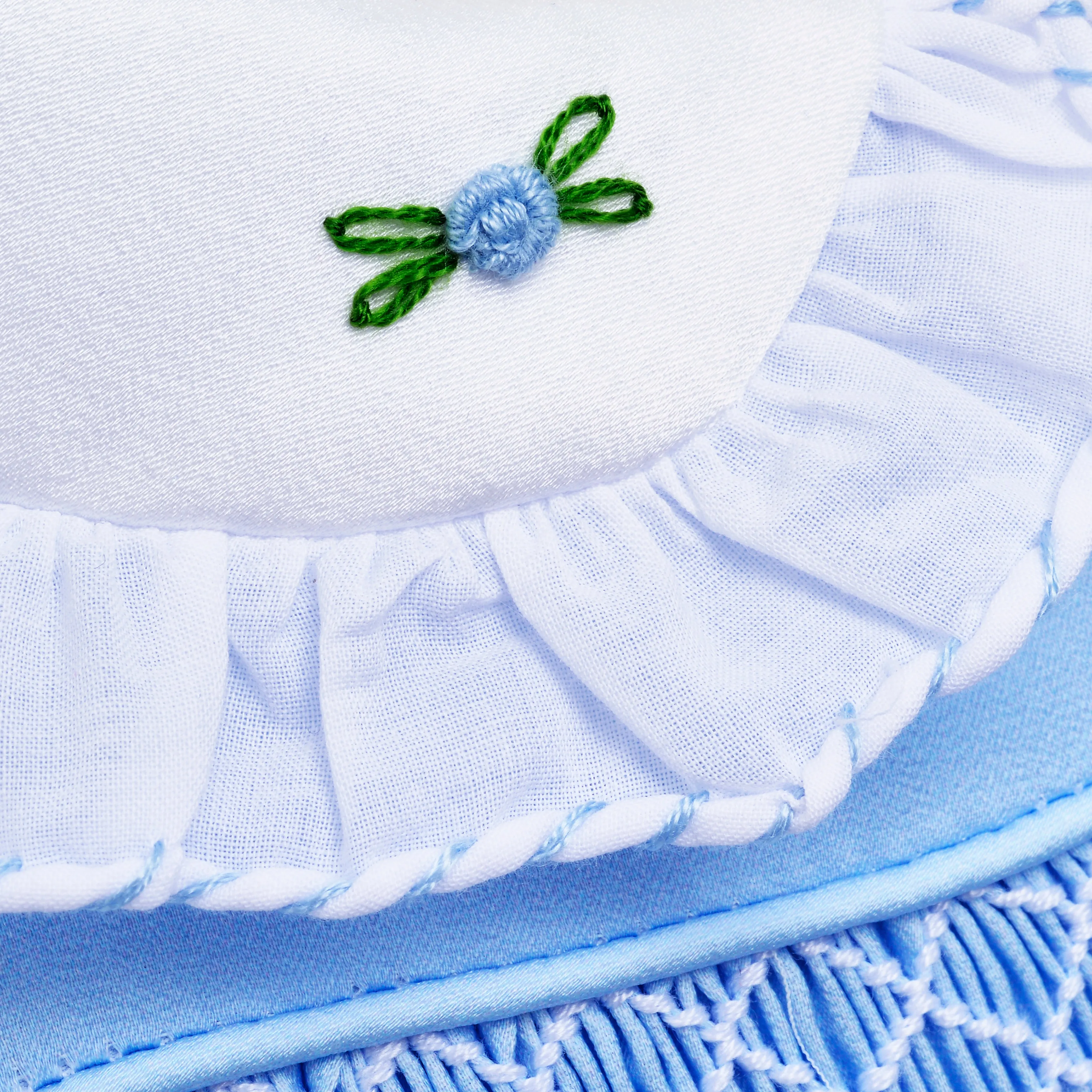 Ocean Baby Girls Exclusive Topaz Lux Collection Satin Smocked Petticoat Layered Dress (3M-8Yrs)